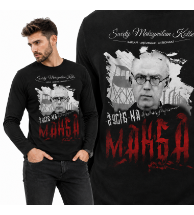 LONGSLEEVE P[ATRIOTYCZNY MAKSYMILIAN KOLBE CZARNA
